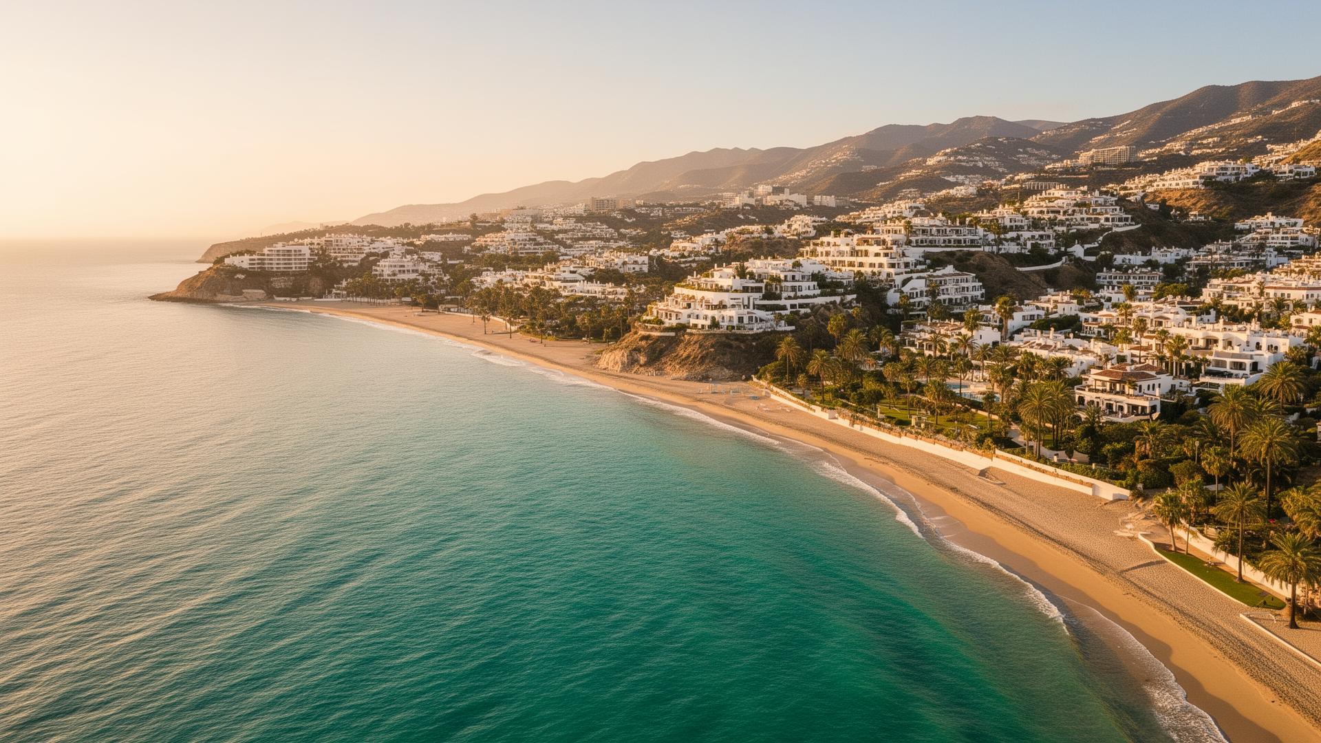 Costa del Sol coastline from Benalmádena to Marbella